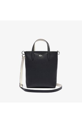 کیف دوشی مشکی زنانه چرم مصنوعی Lacoste - کد 924208843