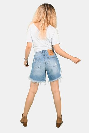 تیشرت آبی زنانه رگولار BALİNS - کد 311845670