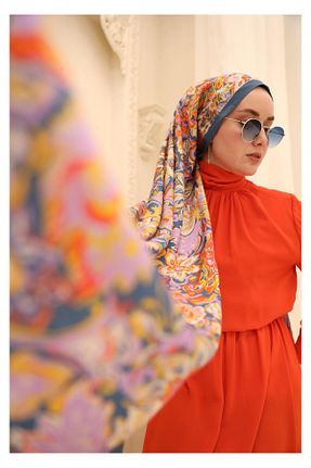 شال سرمه ای زنانه پلی استر Silk Home - کد 924209589
