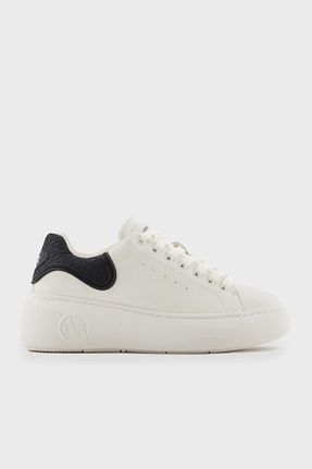 کفش اسنیکر سفید زنانه بند دار Armani Exchange - کد 924647990