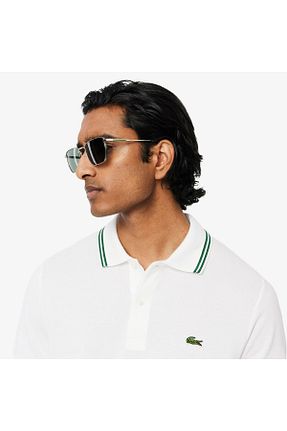 پولوشرت سفید مردانه رگولار Lacoste - کد 924219542