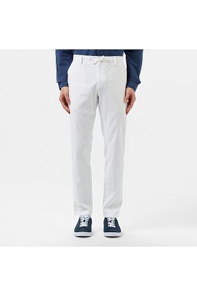 شلوار سفید مردانه مخلوط کتان Lacoste - کد 924197207