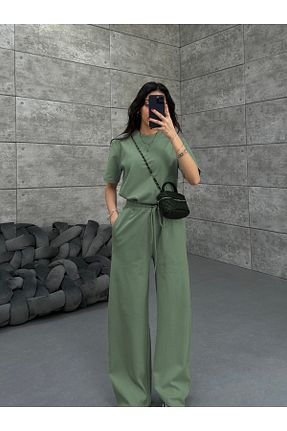 ست لباس راحتی سبز مردانه ساده OKULCUBABA - کد 924795764
