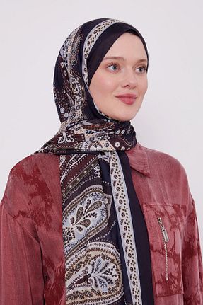 شال سرمه ای زنانه پلی استر Levidor - کد 924220433