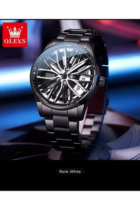 ساعت مچی مشکی مردانه 43 میلی متر OLEVS - کد 892856114