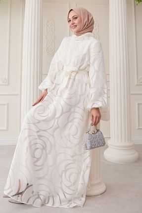 لباس حجاب سفید زنانه رگولار InStyle - کد 924220149