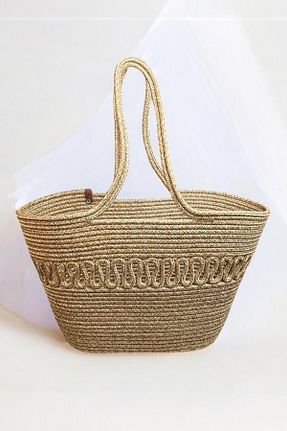 کیف دوشی بژ زنانه حصیر MaVaux - کد 924222654