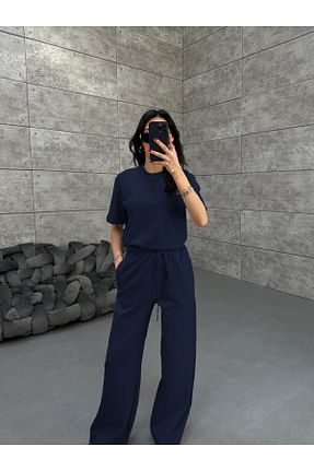 ست لباس راحتی آبی زنانه ساده OKULCUBABA - کد 924796264