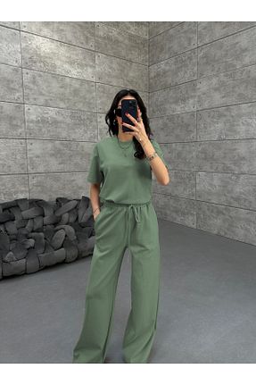 ست لباس راحتی سبز زنانه ساده BayBayan - کد 924222784