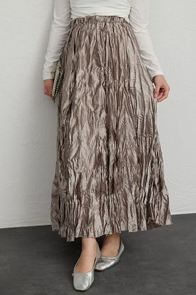 دامن حجاب قهوه ای InStyle - کد 924224089
