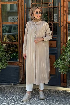 تونیک بژ بافتنی FUAT GÜRSEN - کد 924224554