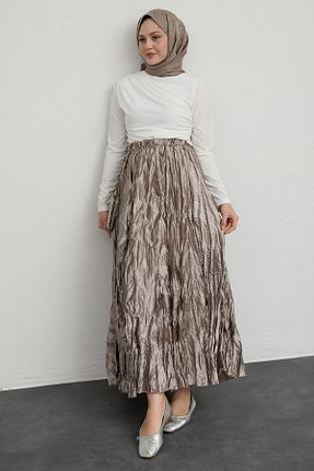 دامن حجاب قهوه ای InStyle - کد 924224089