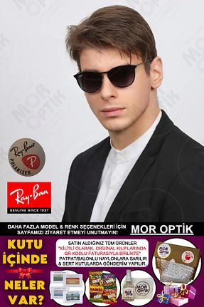 عینک آفتابی مشکی زنانه پلاریزه Ray-Ban - کد 782899424