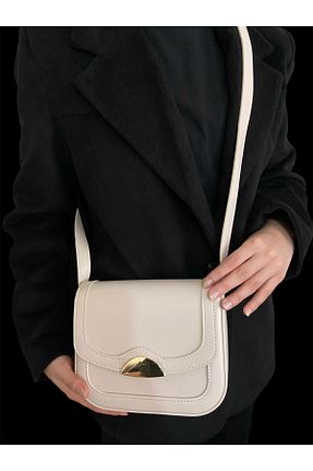 کیف دوشی بژ زنانه چرم مصنوعی Melos Butik - کد 924230770