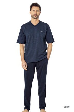 ست لباس راحتی سرمه ای مردانه لیسانس دار	 Pierre Cardin - کد 924244847