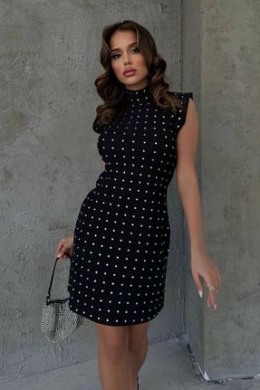 لباس مشکی زنانه پلی استر İLKCET MODA - کد 813526919