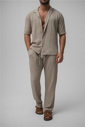 پیراهن طوسی مردانه Asimetrik OUTFİT MAN - کد 924265493