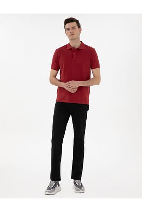 تیشرت قرمز مردانه یقه پولو Pierre Cardin - کد 924273238