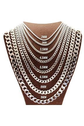 گردنبند نقره سفید مردانه 925 عیار vogutima - کد 924273121