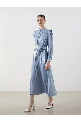 لباس حجاب آبی زنانه اورسایز LC Waikiki - کد 924278799