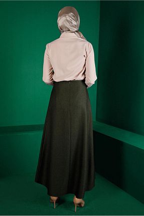 دامن حجاب خاکی زنانه رگولار Alvina - کد 793826637
