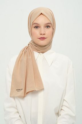 شال بژ زنانه پنبه پلی استر Madame Polo - کد 923449619