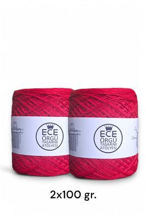 نخ بافندگی قرمز Ece Örgü Tasarım Atölyesi - کد 924290241