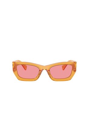 عینک آفتابی نارنجی زنانه پلاریزه Miu Miu - کد 833535219