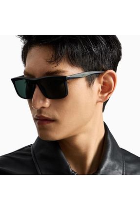 عینک آفتابی مشکی مردانه 57 Emporio Armani - کد 924748557
