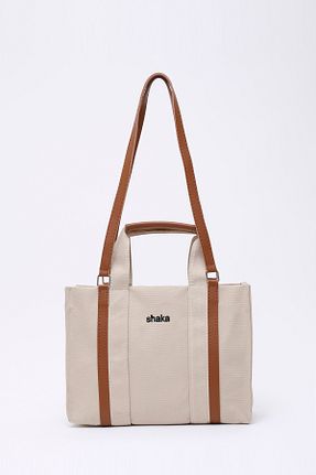 کیف دوشی بژ زنانه پارچه ای Shaka - کد 874392182
