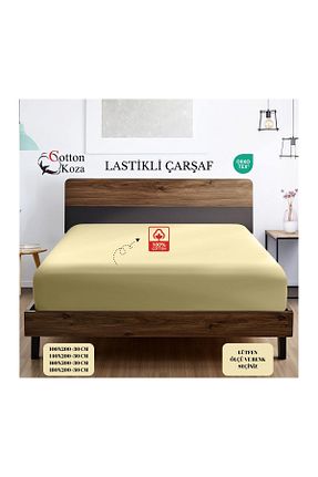 ست ملحفه دونفره زرد پنبه ای cottonkoza tekstil örme san. ve tic. ltd. şti. - کد 924175819