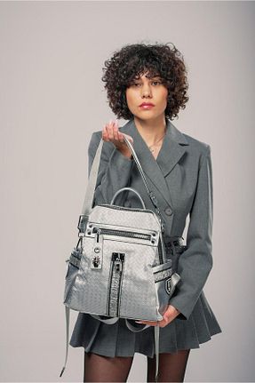 کوله پشتی متالیک زنانه سایز متوسط ÇÇS - کد 924295101
