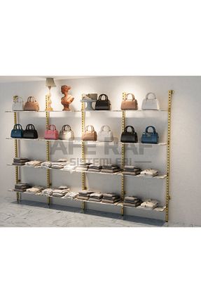 قفسه دیواری طلائی 360 cm AFE DEKOR - کد 764157880