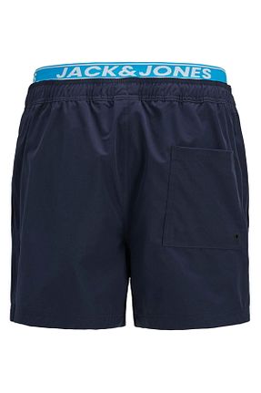 شلوارک ساحلی سرمه ای مردانه پلی استر Jack & Jones - کد 924771665