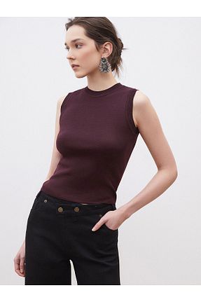 بلوز قهوه ای زنانه چاپی LC Waikiki - کد 924769718