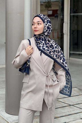 شال سرمه ای زنانه Madame Polo - کد 924313181