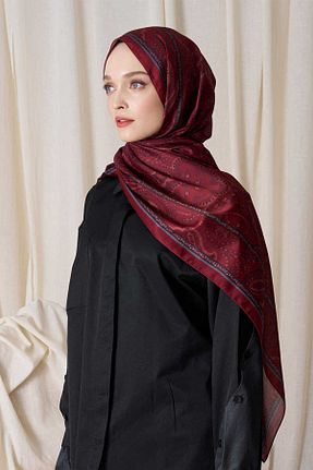 شال قرمز زنانه پنبه ای Madame Polo - کد 924315678
