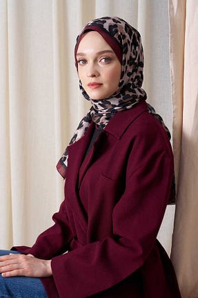 شال زرشکی زنانه Madame Polo - کد 924313118