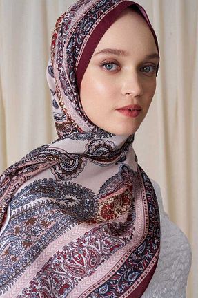 شال بنفش زنانه پنبه ای Madame Polo - کد 924315789