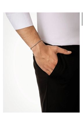 دستبند نقره مردانه 925 عیار JEWELRY - کد 924324718