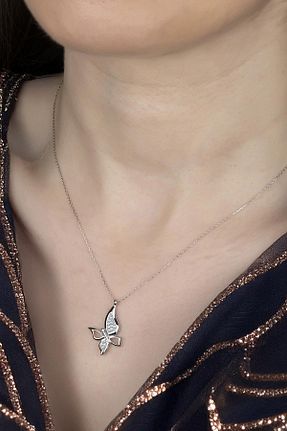 گردنبند نقره زنانه 925 عیار Swarovski - کد 770088691