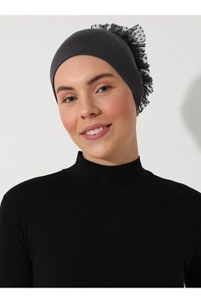 کلاه شنای حجاب طوسی زنانه Tuva - کد 840120647