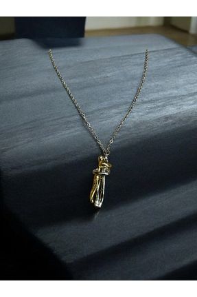گردنبند استیل ( فولاد ) طوسی زنانه استیل (فولاد) Sarhans Store - کد 924331934