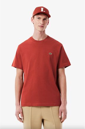 تیشرت زرشکی مردانه رگولار Lacoste - کد 924331056