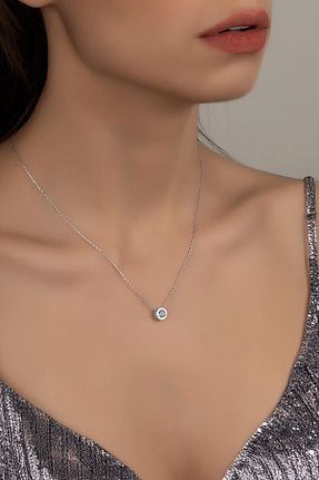 گردنبند نقره زنانه 925 عیار Swarovski - کد 784372996