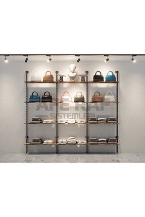 قفسه دیواری مشکی 275 cm AFE DEKOR - کد 764149860