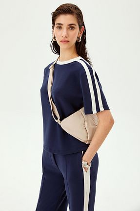 تیشرت رنگی زنانه اورسایز Allyco - کد 924308371