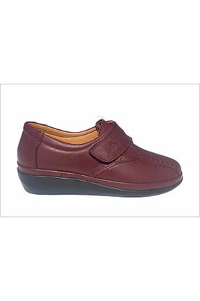 کفش کژوال زرشکی زنانه چرم خالص Dr.Soft - کد 760090807