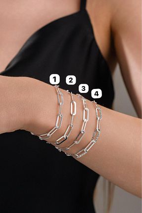 دستبند نقره زنانه 925 عیار Tmt Silver - کد 924357653