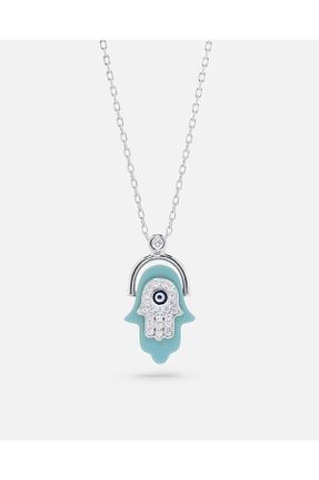 گردنبند نقره سفید زنانه 925 عیار MEKS PRIVE - کد 924353713